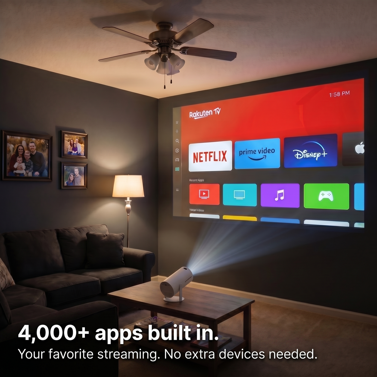 CineMaster Pro® - 4K Smart Projector